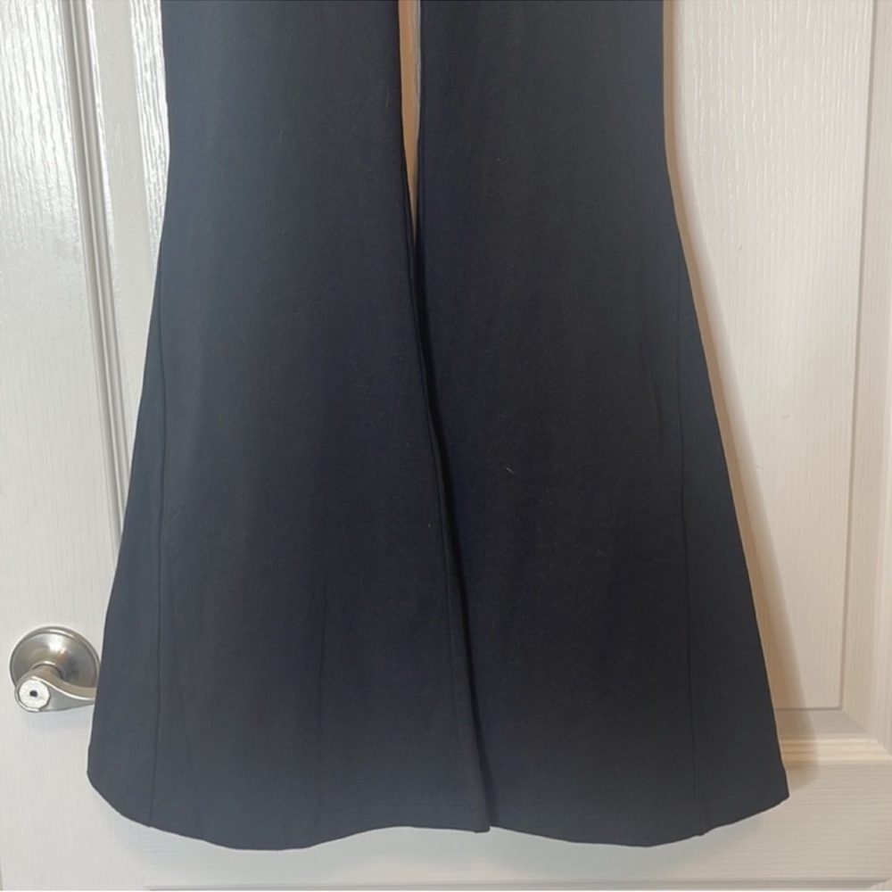 Aerie Offline OG Foldover High Rise Super Flare Leggings Black Small - Picture 5 of 14